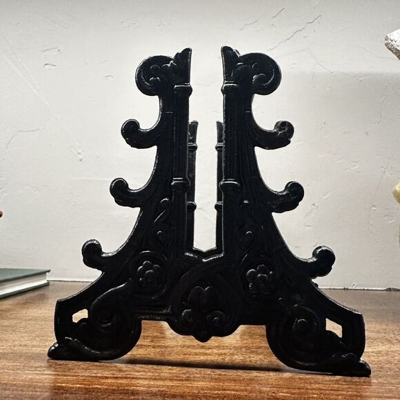 Vintage Cast Iron Victorian Quill Pen Pencil Stand Office Collectibles Rare Vtg - Picture 5 of 12